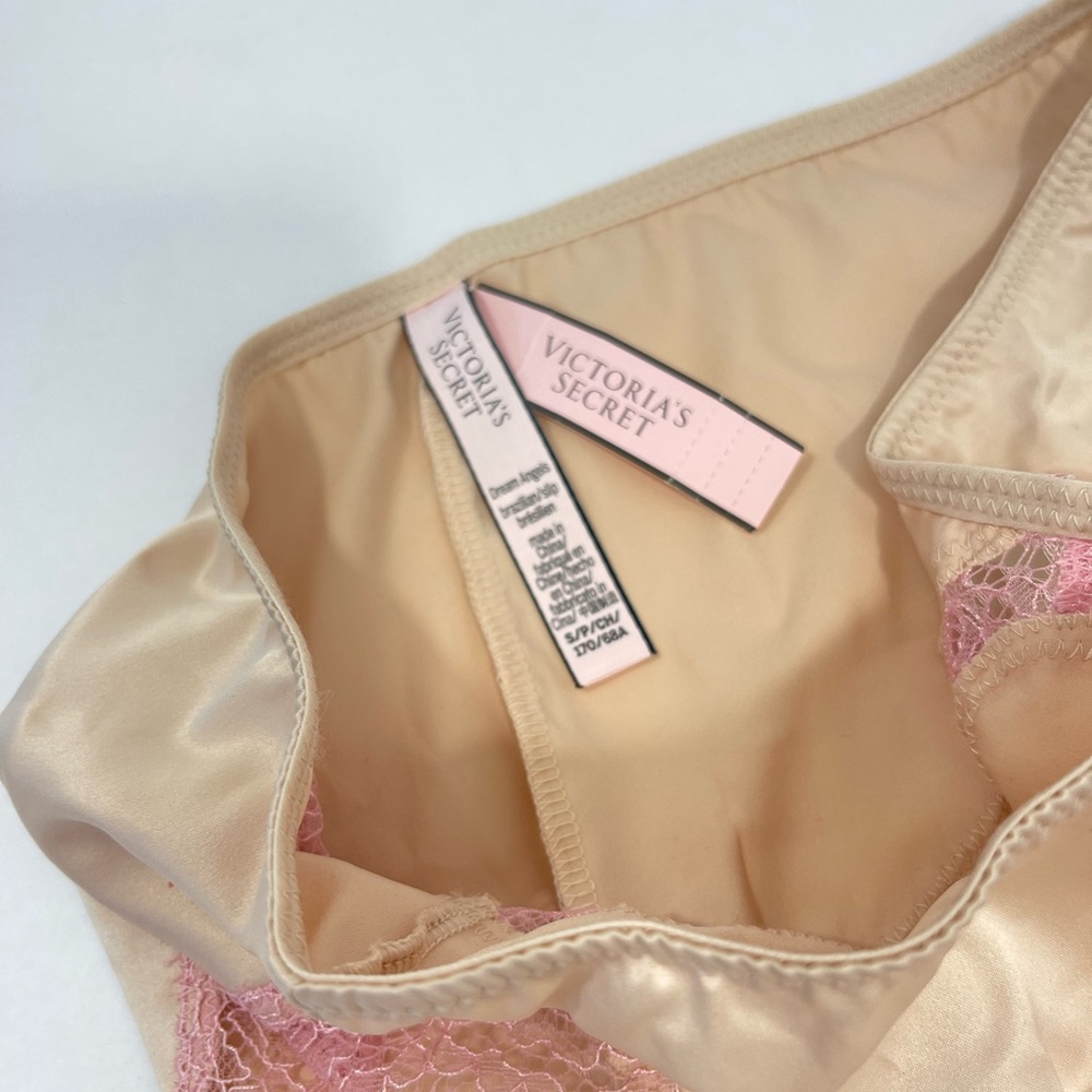 NWT Victoria Secret Nude Pink Lace High Waisted Underwear Panties - Picture 6 of 9